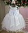 Vestido de Festa Infantil Branco Festa Luxo Tule Glitter - Imagem 2