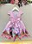 Vestido Infantil Labubu 3D Rosa Colorido Festas - Imagem 4