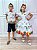 Vestido Infantil Branco Aquarela Com Cinto de Pérolas Luxo - Imagem 3