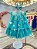 Vestido Infantil Verde Jardim Encantado Luxo - Imagem 4