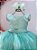 Vestido Infantil Longo Verde Menta Daminhas Casamentos Luxo - Imagem 3
