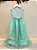 Vestido Infantil Longo Verde Menta Daminhas Casamentos Luxo - Imagem 4