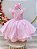 Vestido Infantil Rosa Claro Renda Luxo Festas Daminhas - Imagem 4
