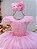 Vestido Infantil Rosa Busto Com Renda Daminhas Casamentos - Imagem 3