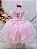 Vestido Infantil Rosa Busto Com Renda Daminhas Casamentos - Imagem 2