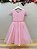 Vestido Infantil Rosa Busto Com Renda Daminhas Casamentos - Imagem 4