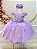 Vestido Infantil Lilás Jardim Encantado Damas Com Renda - Imagem 1