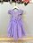 Vestido Infantil Lilás Jardim Encantado Damas Com Renda - Imagem 4