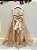 Vestido Infantil Longo Dourado Daminhas Casamentos Luxo - Imagem 5