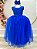 Vestido Infantil Longo Azul Royal Daminhas Festas Luxo - Imagem 1