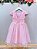 Vestido Infantil Rosa Claro Festas Jardim Encantado Com Renda - Imagem 5