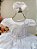 Vestido Infantil Branco Jardim Encantado Festas Luxo - Imagem 1