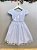 Vestido Infantil Branco Jardim Encantado Festas Luxo - Imagem 3