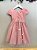 Vestido Infantil Salmão Jardim Encantado Festas Luxo - Imagem 4