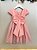 Vestido Infantil Salmão Jardim Encantado Festas Luxo - Imagem 5
