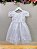 Vestido Infantil Branco Casamento Festa Com Renda Luxo - Imagem 4
