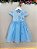 Vestido Infantil Azul Claro Jardim Encantado Daminha Festas - Imagem 4