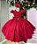 Vestido Infantil Casamento Vermelho Midi - Imagem 1