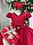 Vestido Infantil Casamento Vermelho Midi - Imagem 4