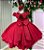 Vestido Infantil Casamento Vermelho Midi - Imagem 2