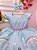 Vestido Infantil Baby Looney Tunes Azul Claro Laço Festas - Imagem 3