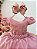 Vestido Infantil Rose Busto Renda Festas - Imagem 3