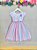 Vestido Infantil Branco Jardim Encantado Chuva de Amor Arco Iris - Imagem 4
