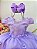Vestido Infantil Lilás Jardim Encantado Renda Damas Festa - Imagem 3