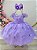 Vestido Infantil Lilás Jardim Encantado Festas Luxo - Imagem 1