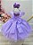 Vestido Infantil Lilás Jardim Encantado Festas Luxo - Imagem 2