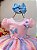 Vestido Infantil Rosa Jardim Encantado Chuva de Amor Arco Iris - Imagem 3
