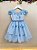 Vestido Infantil Azul Claro Jardim Encantado Festas Luxo - Imagem 5