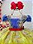 Vestido Infantil Branca de Neve Com Renda Dourada Festas - Imagem 3