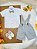 Conjunto Social Camisa Branca Com Short Gravata e Susp. Cinza - Imagem 2