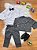 Terno Social Pajem Com Calça Gravata Grafite e Camisa Branca - Imagem 2