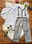 Conjunto Social Pajem Camisa Branca Calça Gravata e Susp. Cinza - Imagem 3