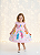 Vestido Infantil Rosa Ursinhos Carinhosos Festas Aniversários - Imagem 1
