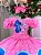 Vestido Stitch e Angel Rosa Pink Tematico Luxo Aniversario - Imagem 5