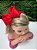 Tiara Infantil Vermelho Detalhes em Pérolas Festa Luxo - Imagem 1