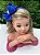 Tiara Infantil Azul Royal Detalhes em Pérolas Festa Luxo - Imagem 2