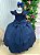 Vestido Infantil Azul Marinho Formatura Longo Dama de Honra Luxo Festas - Imagem 3