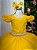 Vestido Infantil Amarelo Formatura Longo Dama de Honra Luxo Festas - Imagem 5
