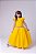 Vestido Infantil Amarelo Formatura Longo Dama de Honra Luxo Festas - Imagem 1