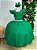 Vestido Infantil Verde Bandeira Formatura Longo Dama de Honra Luxo Festas - Imagem 2