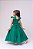 Vestido Infantil Verde Bandeira Formatura Longo Dama de Honra Luxo Festas - Imagem 6
