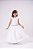 Vestido Infantil Off White Formatura Longo Dama de Honra Luxo Festas - Imagem 9