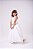 Vestido Infantil Off White Formatura Longo Dama de Honra Luxo Festas - Imagem 4