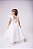 Vestido Infantil Off White Formatura Longo Dama de Honra Luxo Festas - Imagem 10