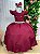 Vestido Infantil Marsala Formatura Longo Dama de Honra Luxo Festas - Imagem 2