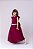 Vestido Infantil Marsala Formatura Longo Dama de Honra Luxo Festas - Imagem 5